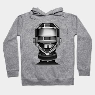 Portrait Of A Robot 4 Cyberpunk Artwork Hoodie